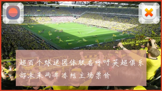 超百个球迷团体联名呼吁英超俱乐部未来两年冻结主场票价